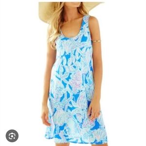 Lilly Pulitzer Patterson Sleeveless Scoop Neck Sundress 100% PIMA Cotton